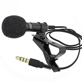 1set Mikrofonas prisegama Apykaklė, Kaklaraištis, Mobilusis Telefonas Lavalier Microphone Mic, skirtų 