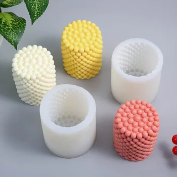3D Cilindro Formos, Silikono Žvakių Pelėsių 