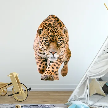 3D Tigras Sienų Lipdukai Šiuolaikinės Paauglys Miegamojo Kambarį Apdaila Estetinės Lipdukai Wallstickers pegatinas de sumalti Tapetai