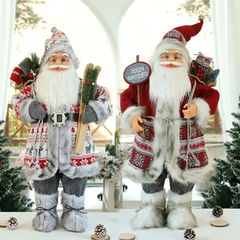 60cm didelis Santa Claus Lėlės 2022 Kalėdų Eglutės Ornamentu Linksmų Kalėdų Dekoracijos Namų Navidad Gimdymo 2023 Dovanos naujieji Metai