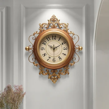 Amerikos kambarį laikrodis kūrybinės Europos sieninis laikrodis retro art wall žiūrėti dekoratyvinis sieninis laikrodis namie išjungti mados laikrodis