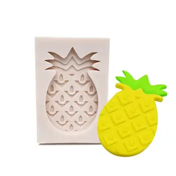 Ananasų Formos Vaisių Silikono Tortas Pelėsiai, Pelėsiai Minkštas Sugarcraft Pelėsių Keksiukų Dekoravimo Gumpaste Įrankiai 3D Bakeware