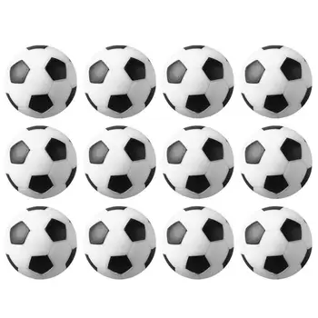 CUESOUL 12 vienetų, Juoda ir Balta Graviruotas Futbolo Foosballs Nemokamas Pristatymas Vienas Tuzinas