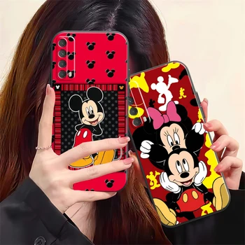 Disney Mickey Mouse Telefoną Atveju Huawei P Smart Z P20 30 Garbę 8X 9 9A 9X 10 10 Lite Funda Coque Carcasa Silikono Padengti