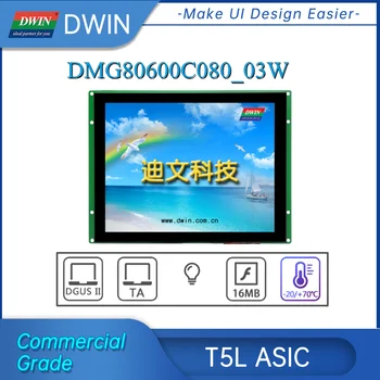 DWIN 8.0 Coliai 800*600 Rezoliucija T5L ASIC SUMAŽĖJO 16,7 M Spalvų TN Ekrano Standartinių Instrukcijų Rinkinys (TA) / DGUSⅡ Sistema DMG80600C080