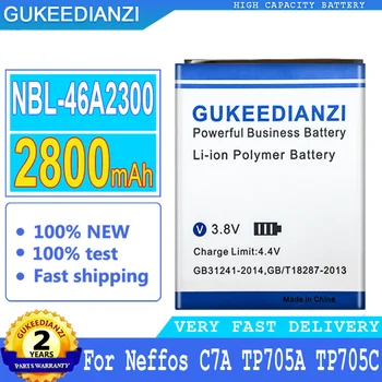 GUKEEDIANZI Pakeitimo Baterija 2800mAh NBL-46A2300 Už TP-Link Neffos C7A TP705A NBL 46A2300 Mobiliojo Telefono Baterijas