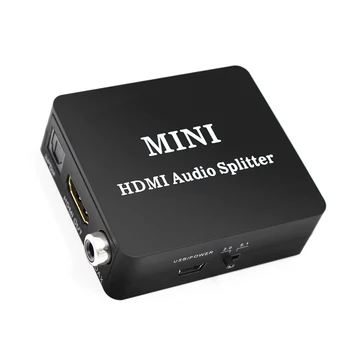 HDMI į HDMI SPDIF,COAXIAL,AUSINIŲ , ,Audio Extractor Konverteris Audio Splitter su usb laidu 2CH/5.1 CH