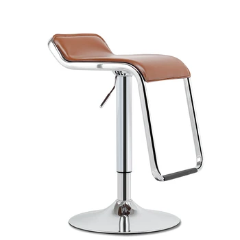 Kūrybos Baro Kėdė su Pakoja Panaikintas Metalo Multi-funkcija Registratūra Aukštos Taburetės Namų Paprasta PU Sėdynės Office Laisvalaikio Kėdė