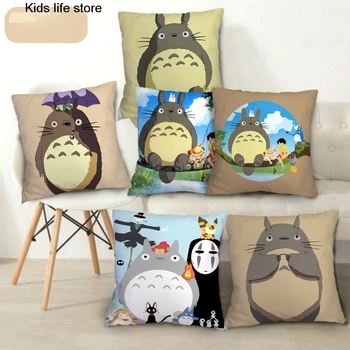 Mielas Animacinių Filmų Mano Kaimynas Totoro Pagalvėlė Padengti Mano Kaimynas Totoro Mesti Užvalkalas Pagalvė Padengti Sofa Namo Gyvenamasis Kambarys