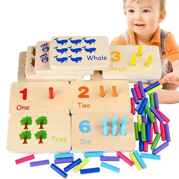 Montessori Peg Valdybos Tėvų-vaikų Interaktyvus Be to, stalo Žaidimas, Anksti Švietimo Matematikos Blokai Montessori Valdybos Kūdikiai