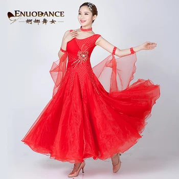 Nauja sportinių valsas šiuolaikinių šokių suknelė sportinių šokių spektaklis suknelės standartinių sportinių šokių drabužius tango suknelė
