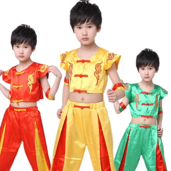 Naujas Atvykimo Kinijos Senovės Kostiumas Vaikams Rankovių Kungfu Tiktų Vyrų Etapo Rezultatus Wushu Kostiumas Kinijos Tradicinės 18