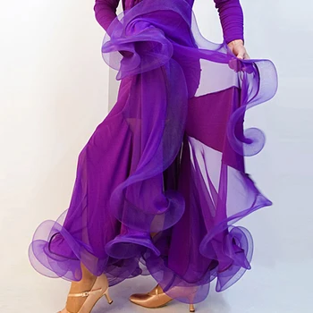 salsa flamenko sportinių šokių suknelė flamenko sijonas, sijonai, pramoginių šokių sijonas pramoginiai praktikos sijonas šokių drabužiai valsas suknelė