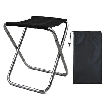 Ultralight Lankstymo Maža Kėdė Iškylą Stovyklavimo Kėdė Kelionės Sulankstomas Aliuminio Nešiojamų Žvejybos Sėdynės, Lauko Baldai, Kelionės