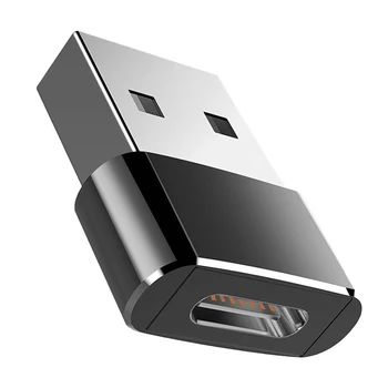 Vietoje USB Typec adapterį, kompiuterio, ausinės, skaitmeninio produkto duomenų kabelis konverteris automobilį greitai įkrauti įkrovimą