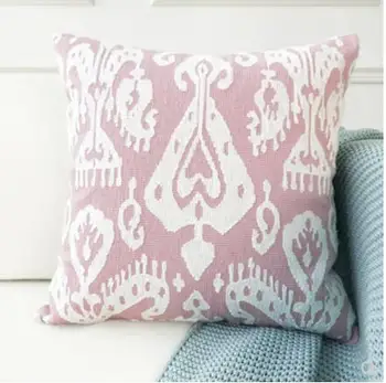 Šiaurės persikų rausvos spalvos medvilnės drobė siuvinėjimui pagalvėlė padengti užvalkalas 45X45cm mesti pagalvę padengti sofa namų dekoro